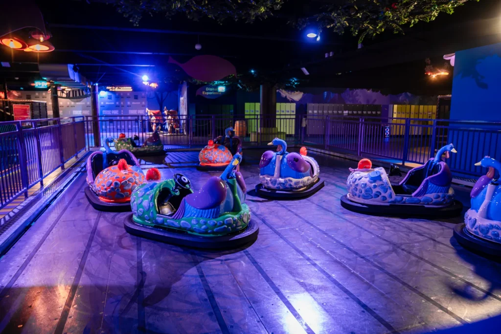 Autos-tamponneuses im Magic Parc in Rennaz